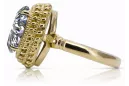 Ring Vintage Zirkon 14 Karat Gelbgold vrc068y